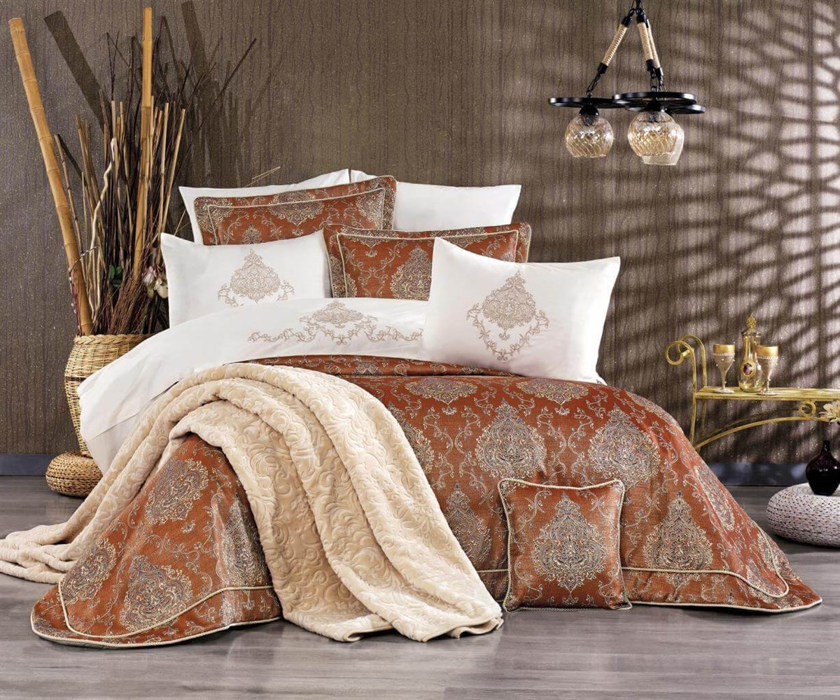 Çift Kişilik Yatak ÖrtüsüHİLAL TEKSTİL0019289191HİLAL TEKSTİL VE DERİ ÜRÜNLERİ GIDA SAN. TİC. LTD. ŞTİ.GÜZİDE HİSAR TARÇIN ÇEYİZ SETİ