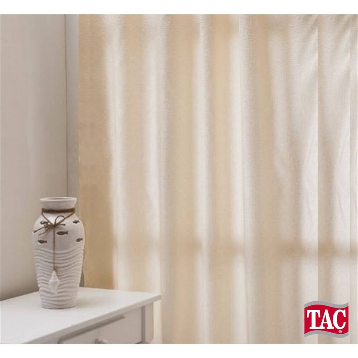 Güneşlik PerdeTAÇ PERDE145893HİLAL TEKSTİL VE DERİ ÜRÜNLERİ GIDA SAN. TİC. LTD. ŞTİ.TAÇ SATEN GÜNEŞLİK PERDE KREM VE BEYAZ RENK SEÇENEKLİ