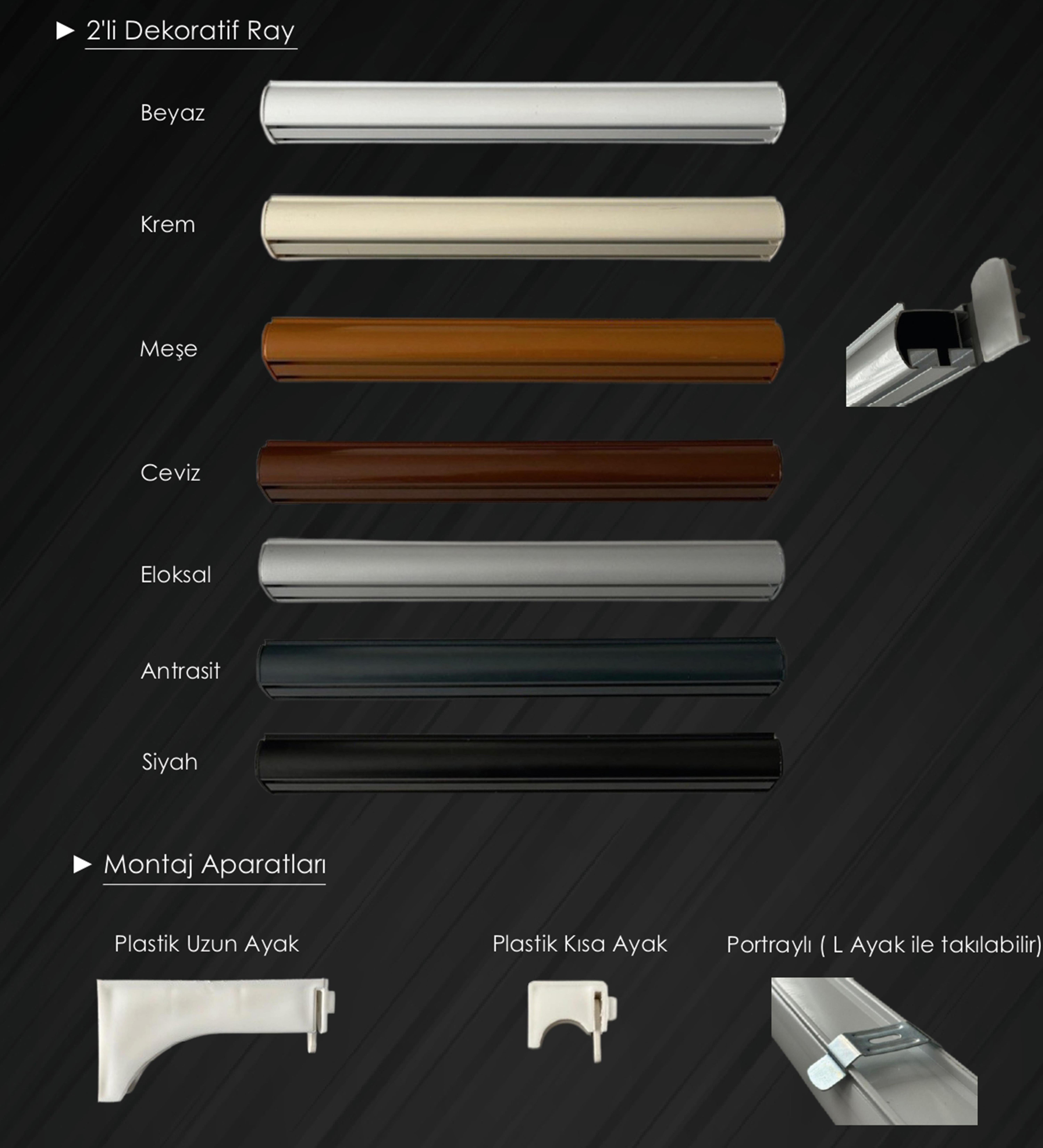 PERDE AKSESUARHİLAL TEKSTİL132564878HİLAL TEKSTİL VE DERİ ÜRÜNLERİ GIDA SAN. TİC. LTD. ŞTİ.DEKORATİF PERDE KORNİŞİ / 7 FARKLI RENK SEÇENEĞİ / ÖLÇÜNÜZE ÖZEL ÜRETİM