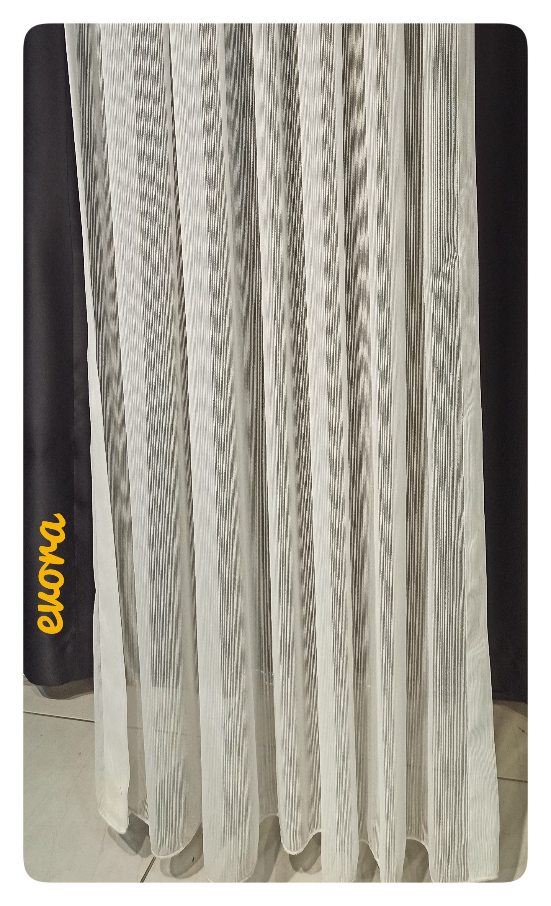 Tül PerdeARBENEVORAHİLAL TEKSTİL VE DERİ ÜRÜNLERİ GIDA SAN. TİC. LTD. ŞTİ.ARBEN CONCEPT EVORA DÜZ ARMÜR TÜL PERDE