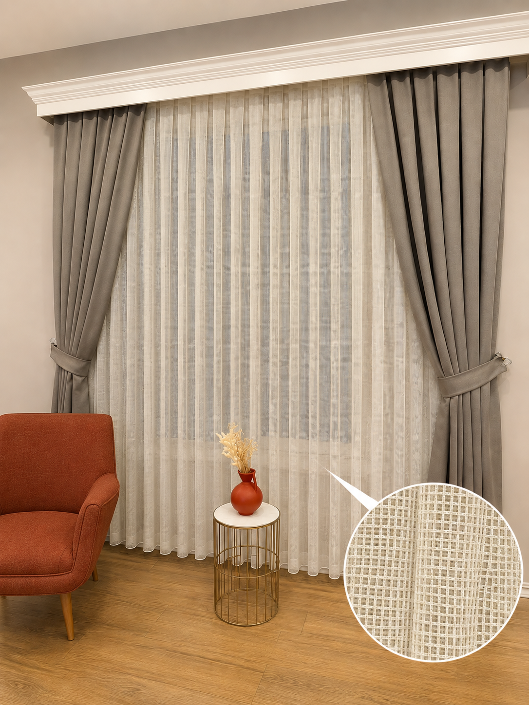 Tül PerdeLİLA00111HİLAL TEKSTİL VE DERİ ÜRÜNLERİ GIDA SAN. TİC. LTD. ŞTİ.LİLA FİLE DESENLİ JAKAR ÖRME TÜL PERDE