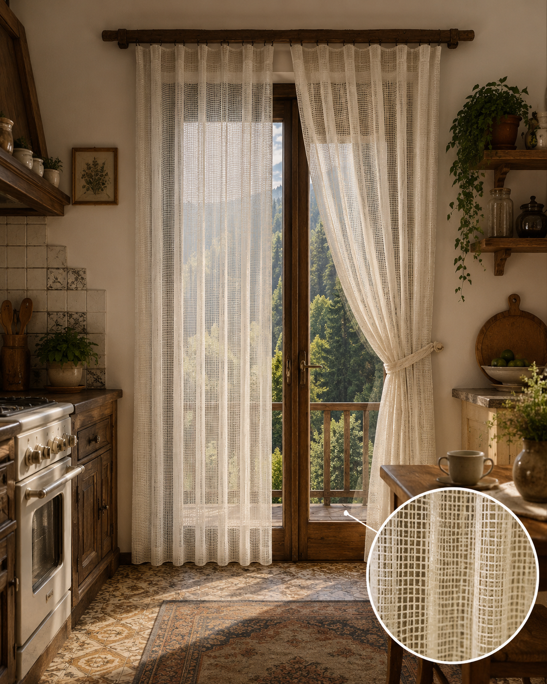 Tül PerdeLİLA00111HİLAL TEKSTİL VE DERİ ÜRÜNLERİ GIDA SAN. TİC. LTD. ŞTİ.LİLA FİLE DESENLİ JAKAR ÖRME TÜL PERDE
