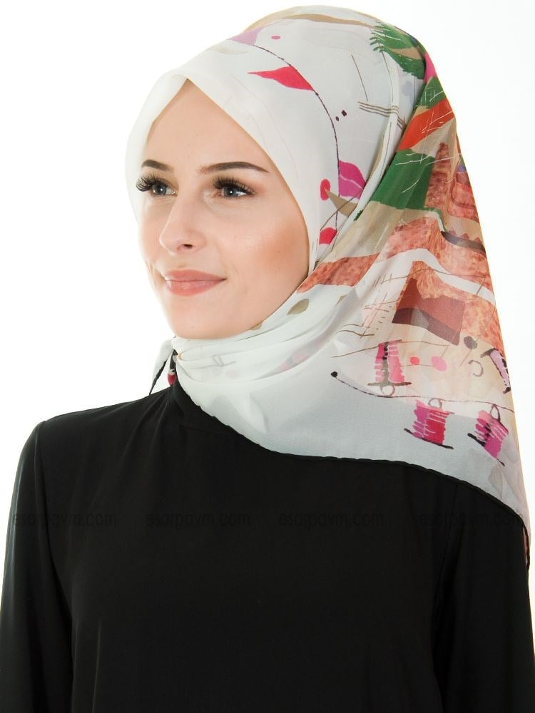 Aker Sport Şifon Eşarp 7571-911