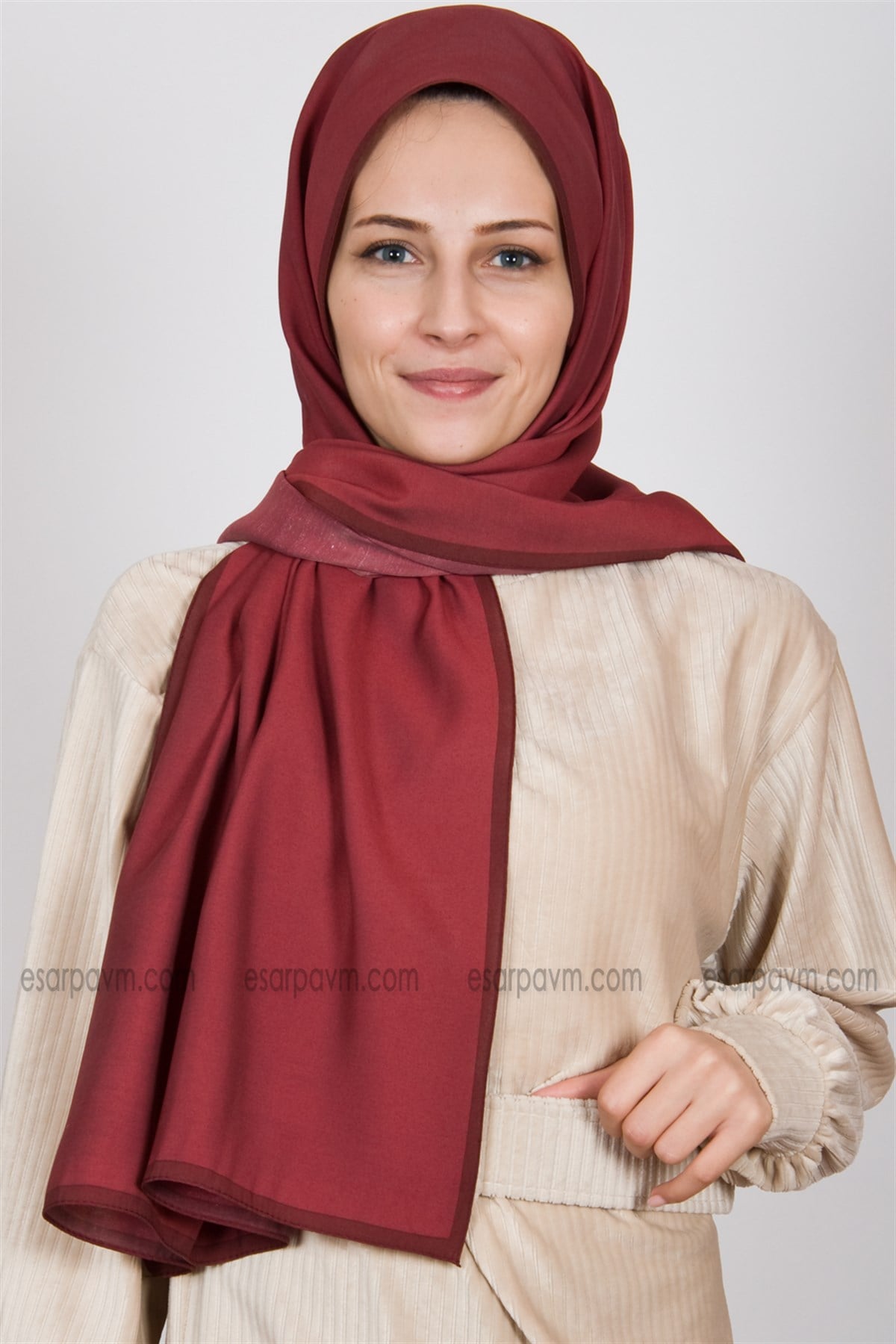 Armanda Modal Şal Bordo