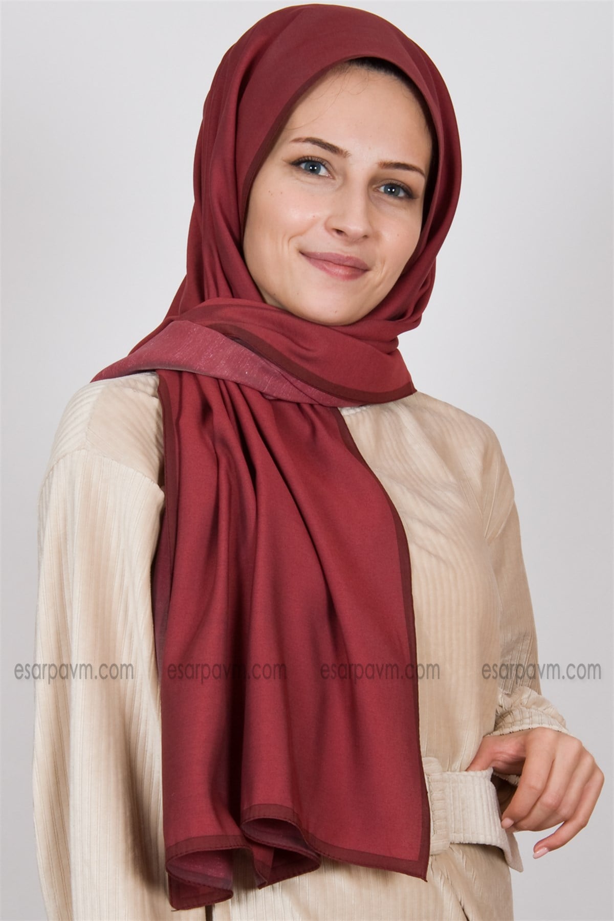 Armanda Modal Şal Bordo