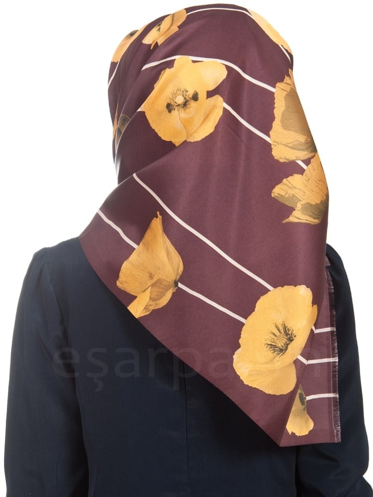 Balse Tafta Eşarp Mürdüm