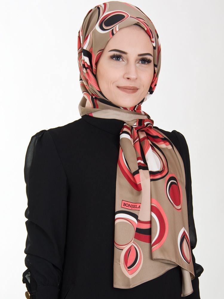 Bonjela Rayon Etol Şal Vizon