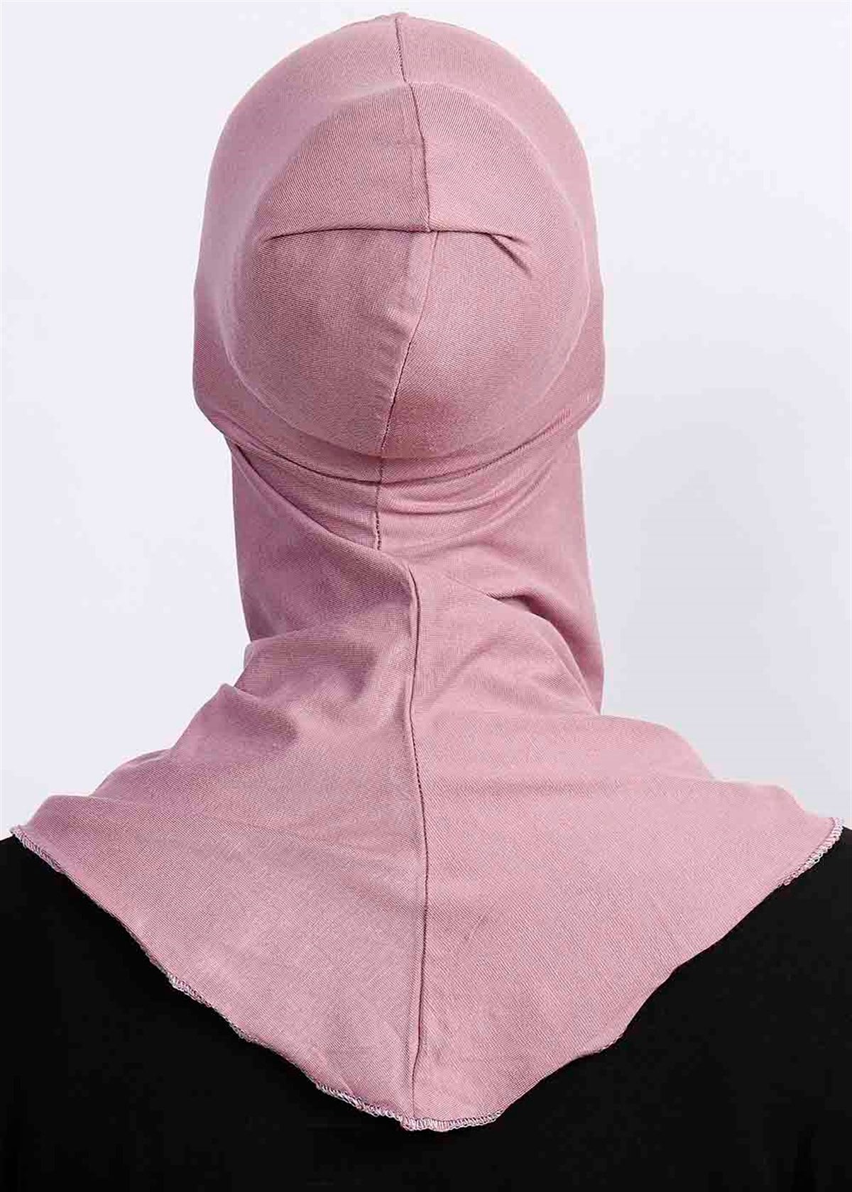 Boyunluklu Hijab Bone Pembe