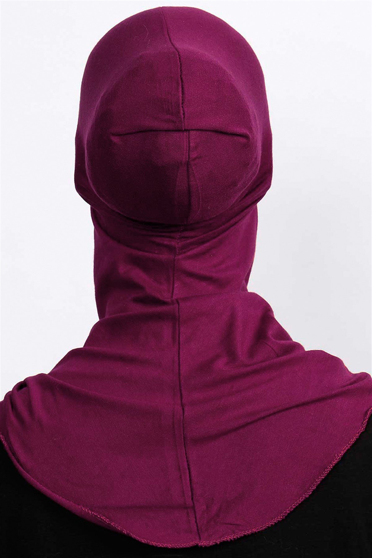 Boyunluklu Hijab Bone Vişne