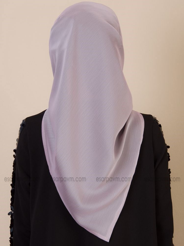 First Lady Çift Katlı Şifon Eşarp Pembe-Siyah