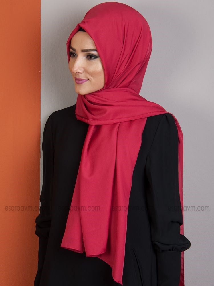 Karaca Fresh Vual Şal Koyu Kırmızı