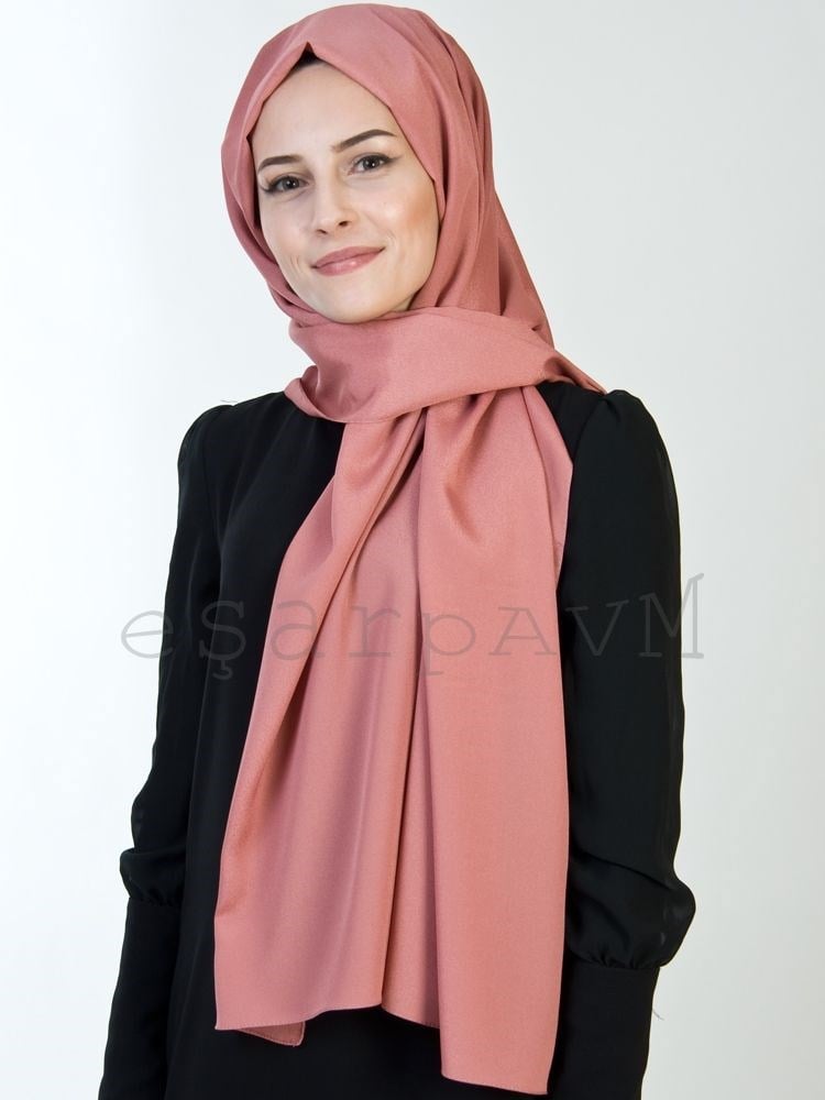 Kroren Krep Şal Gül Kurusu