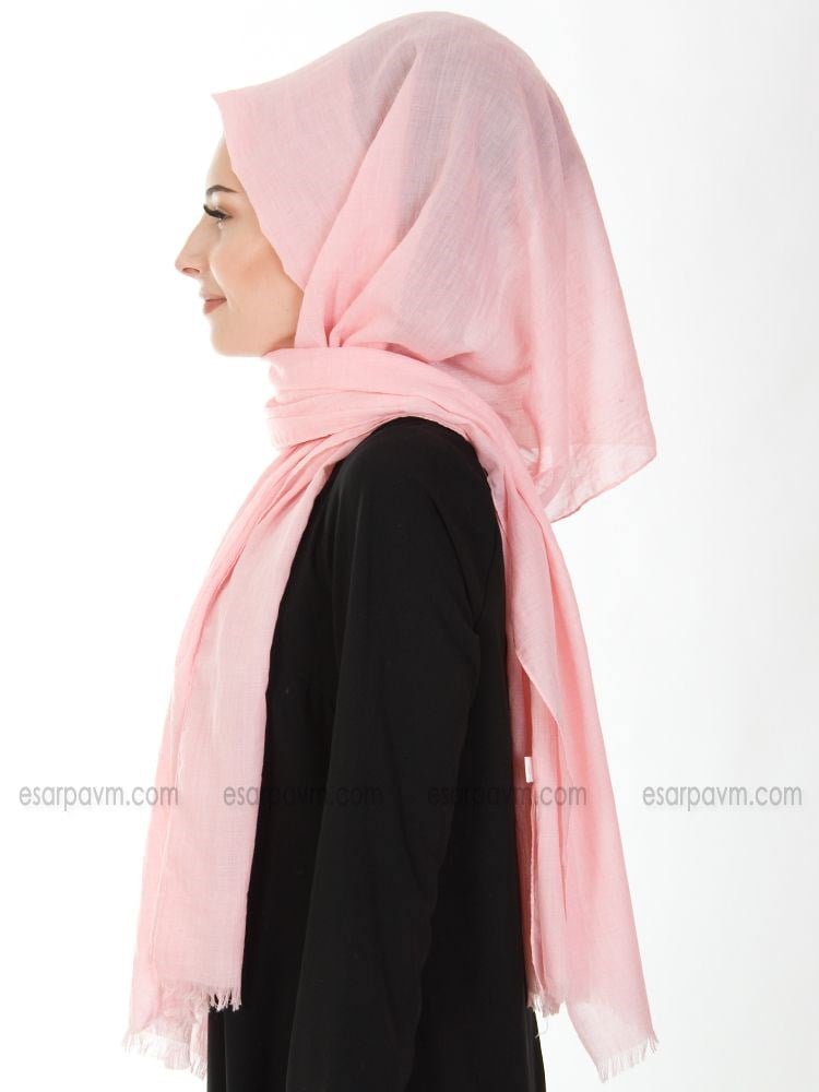 Kroren Pamuklu Şal Pembe