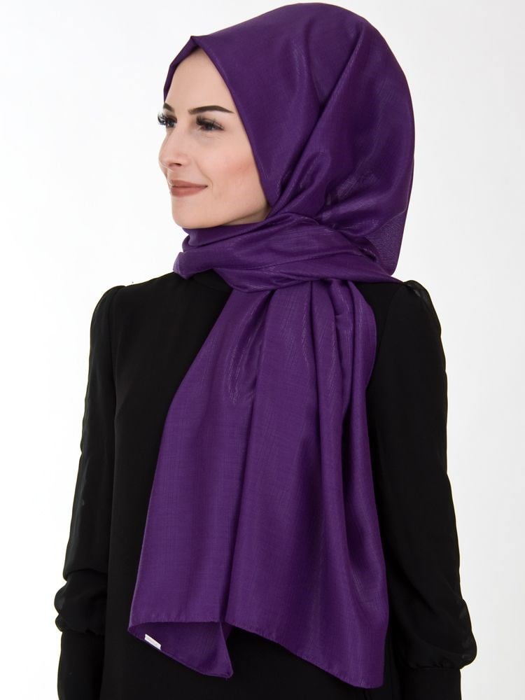 Kroren Silver Serisi Simli Şal Mor