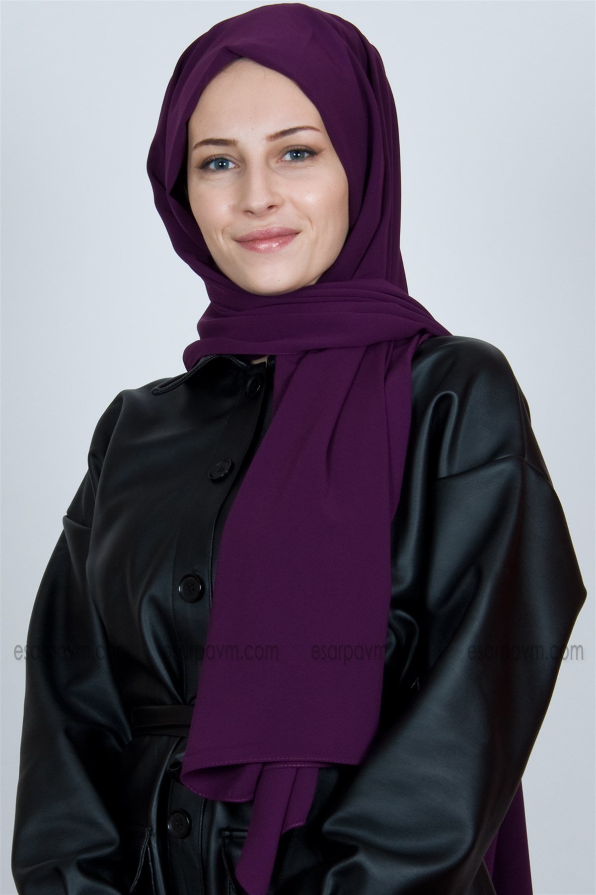 Medine İpeği Şal Mor