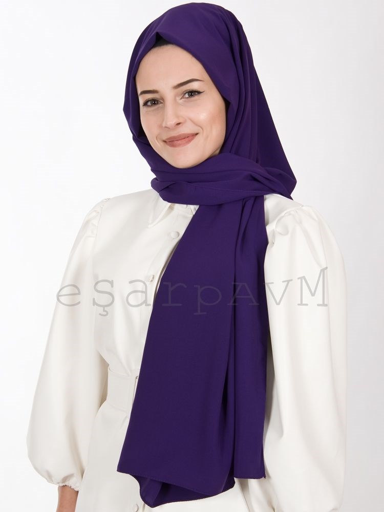 Medine İpeği Şal Mor