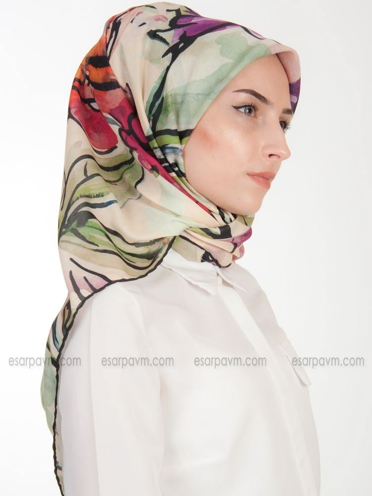 Minelli Çiçekli Soft Eşarp 9393-03