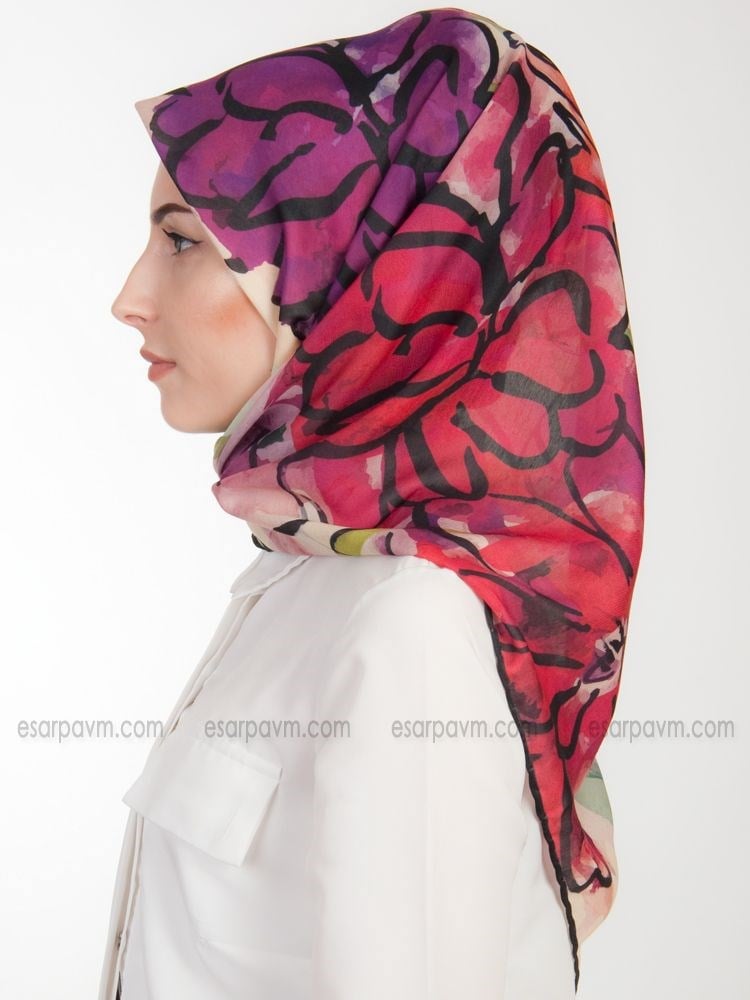 Minelli Çiçekli Soft Eşarp 9393-03