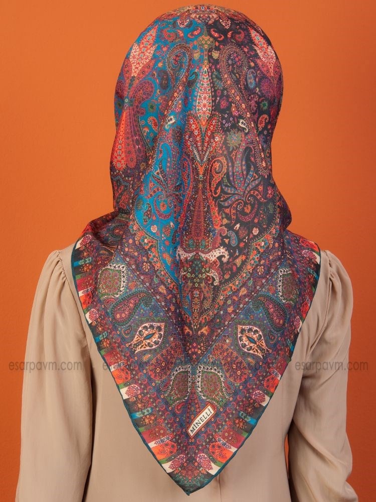 Minelli Şal Desenli Soft Eşarp 8346-06