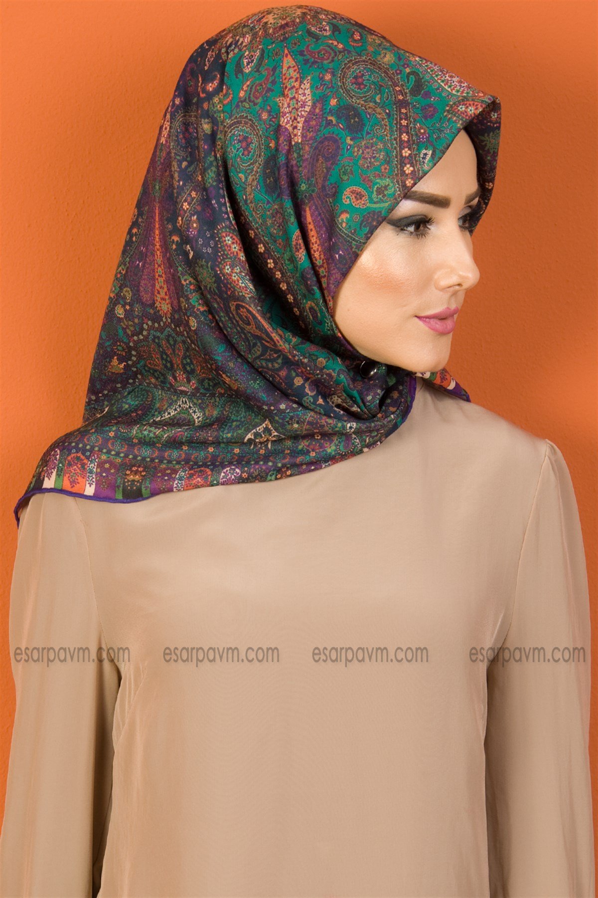 Minelli Şal Desenli Soft Eşarp 8346-07