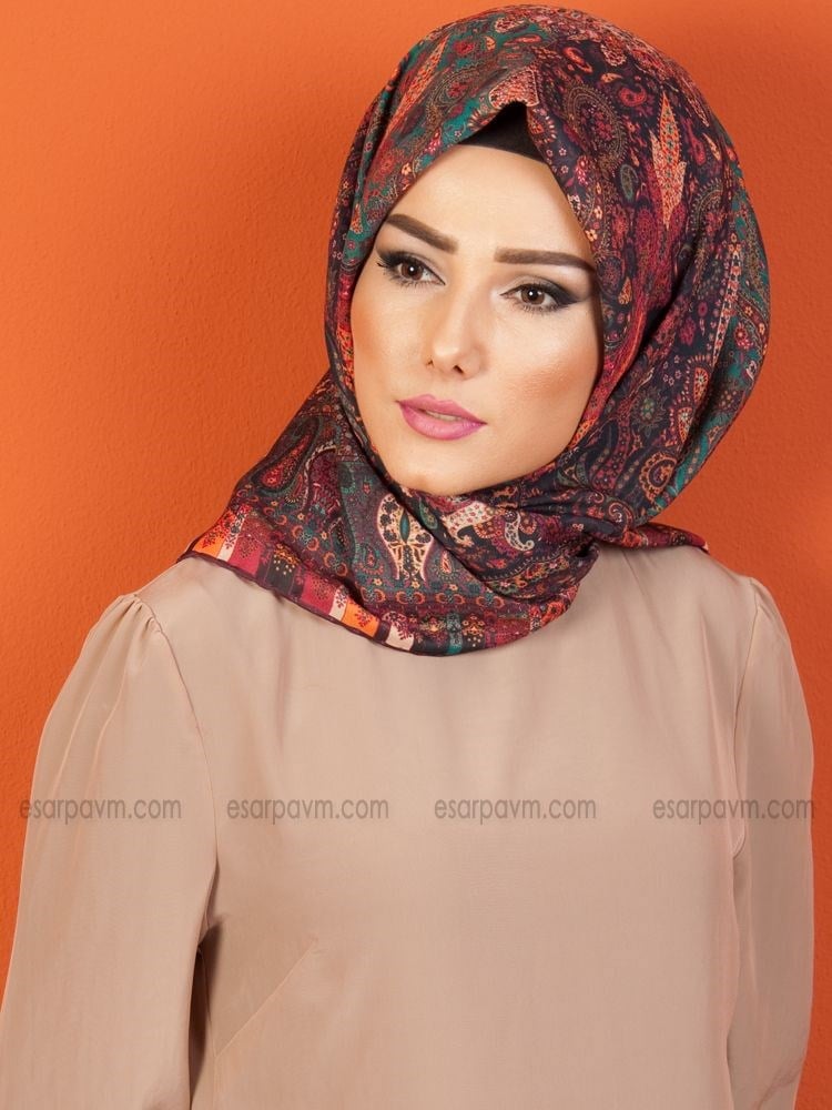 Minelli Şal Desenli Soft Eşarp 8346-09