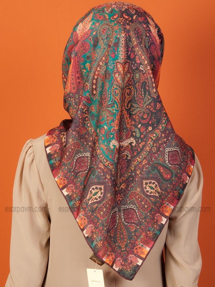 Minelli Şal Desenli Soft Eşarp 8346-09