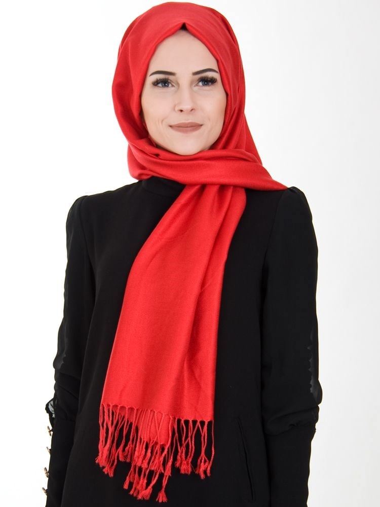 Van Gogh Pashmina Şal Kırmızı