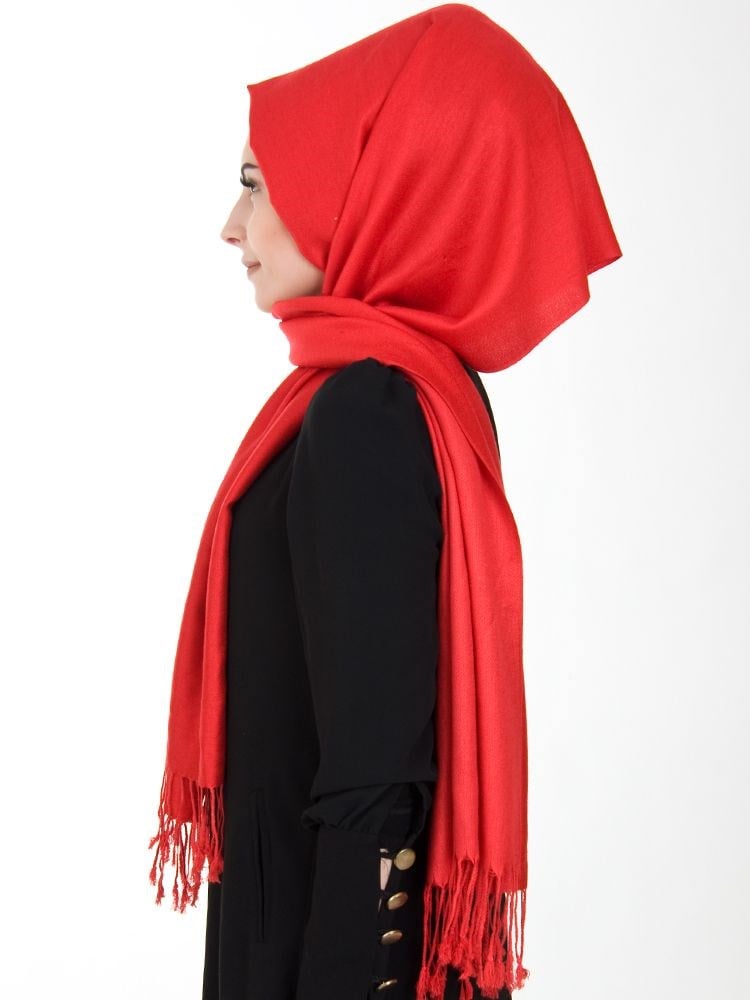 Van Gogh Pashmina Şal Kırmızı