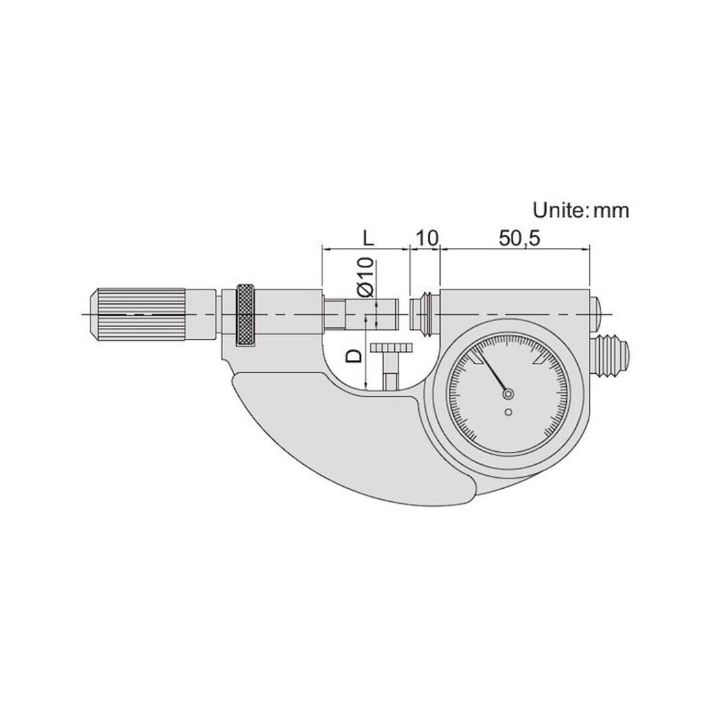 Insize 3334 Ekonomik Model Saatli Pasometre