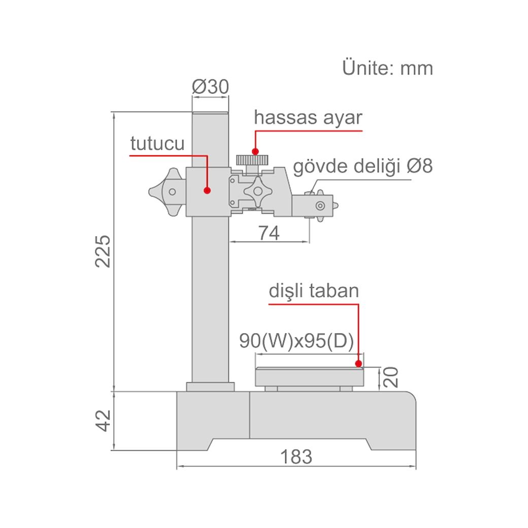Insize 6863 Salgı Saati Ayağı