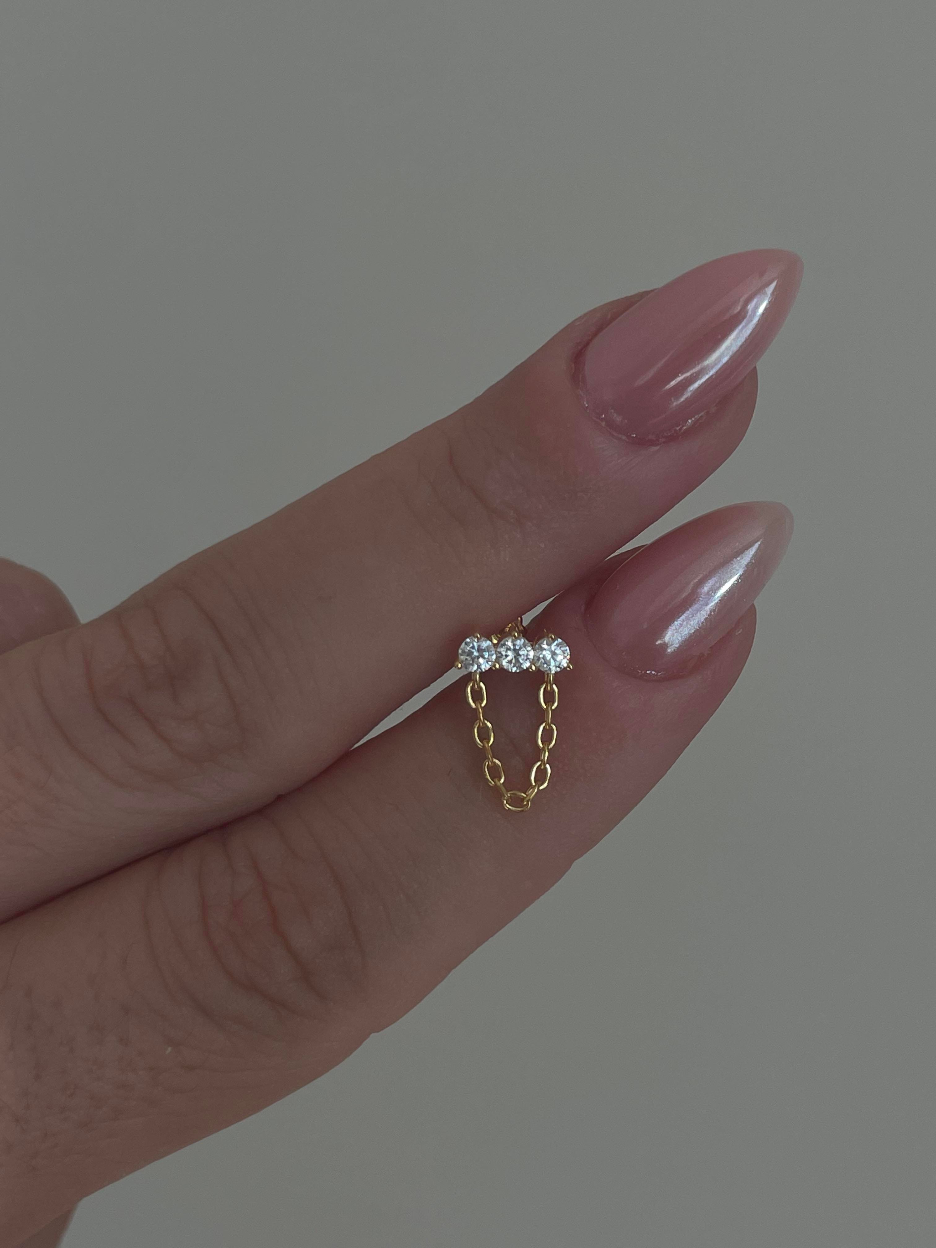  Zincir Sallantılı Piercing