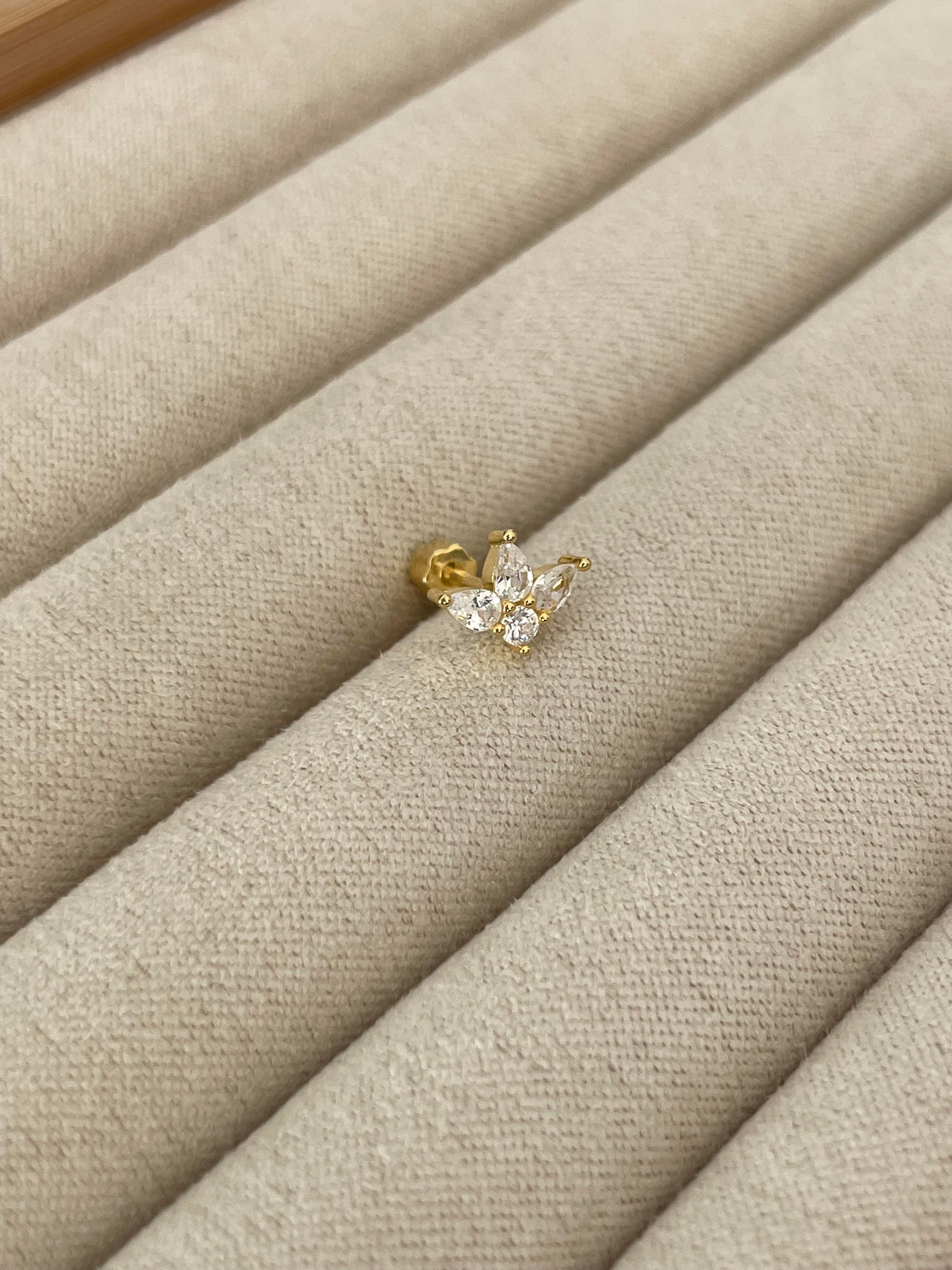 Dört Taşlı Lotus Piercing