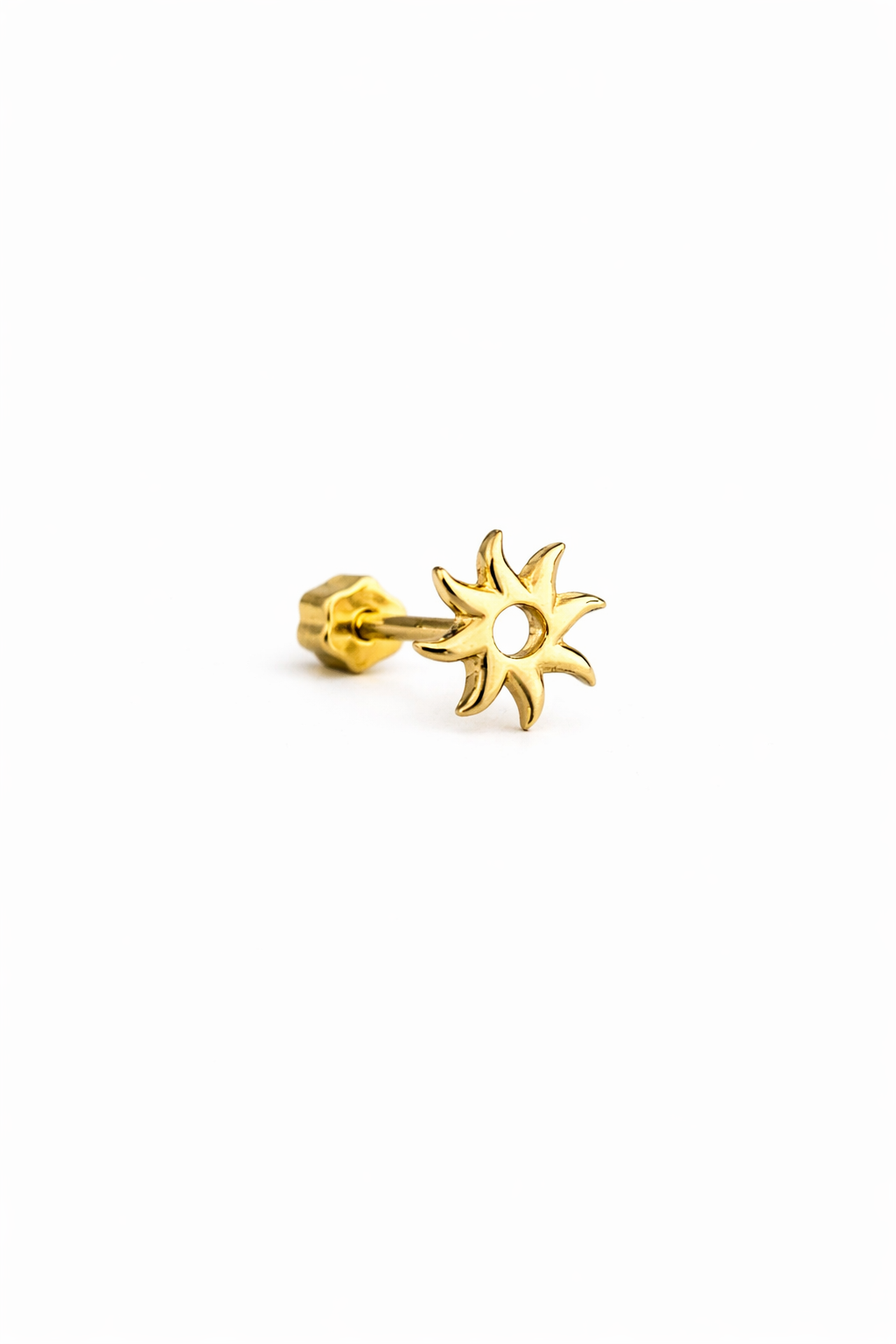 İçi Boş Kıvrımlı Güneş Piercing