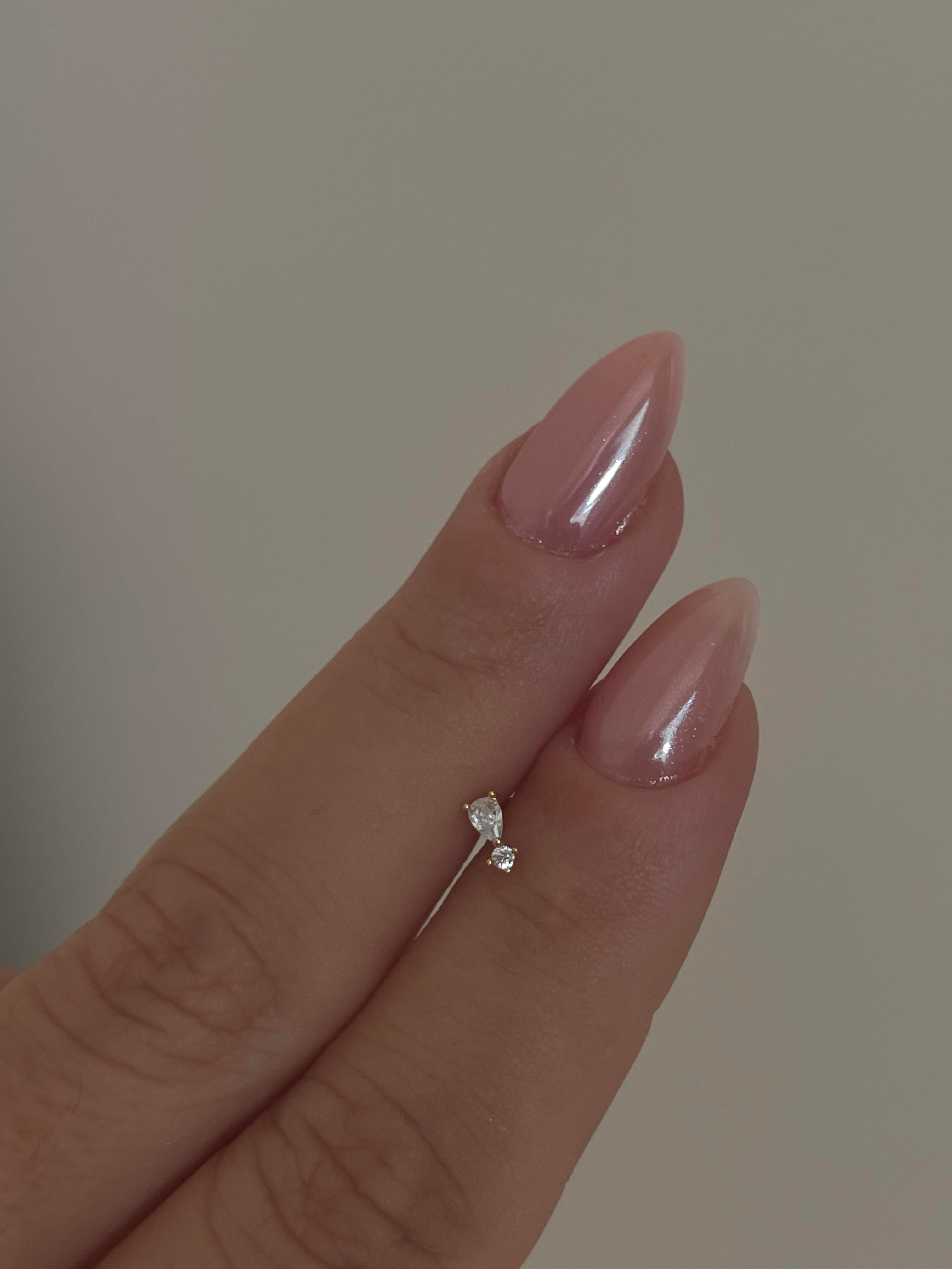 İki Taşlı Piercing