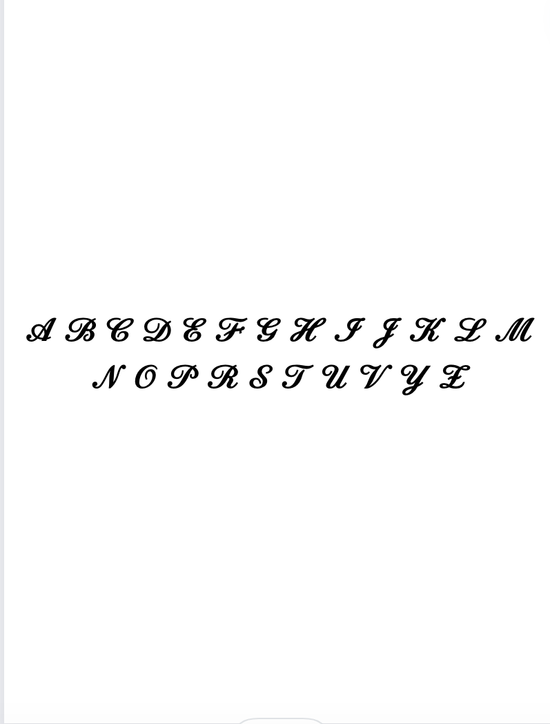 Sıralı İtalik İki Harfli Kolye