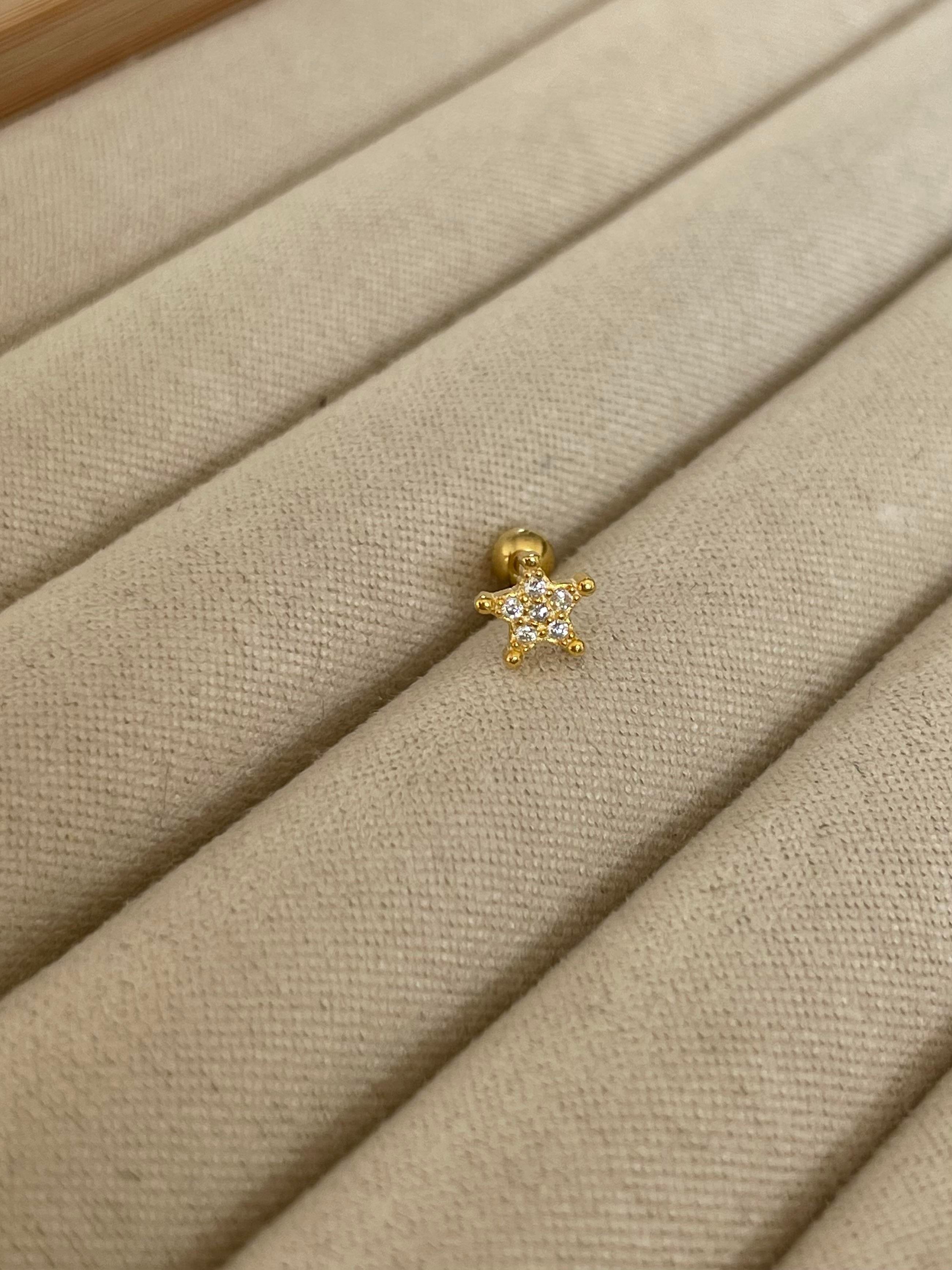 Taşlı Yıldız Piercing