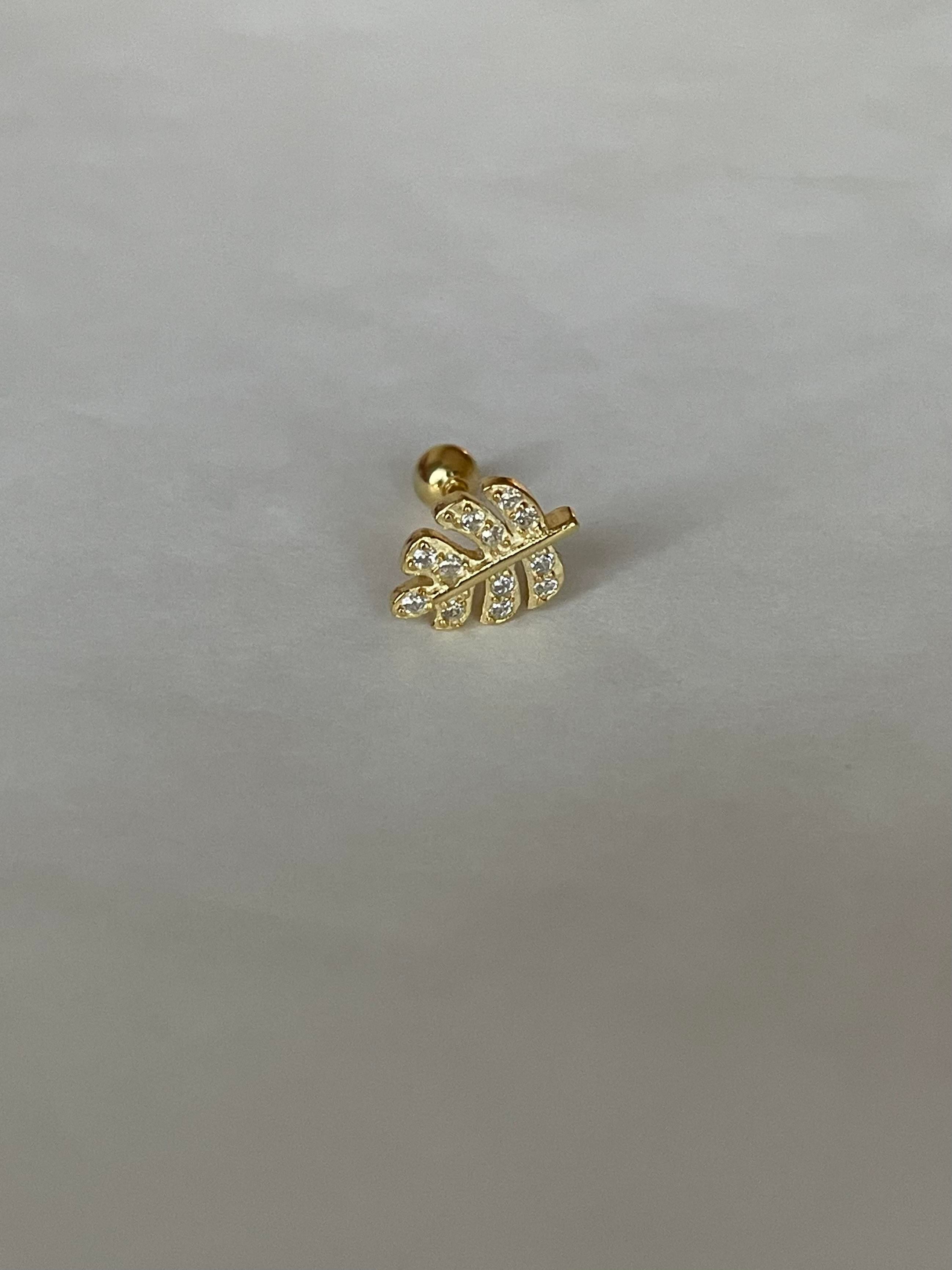 Yaprak Desenli Piercing