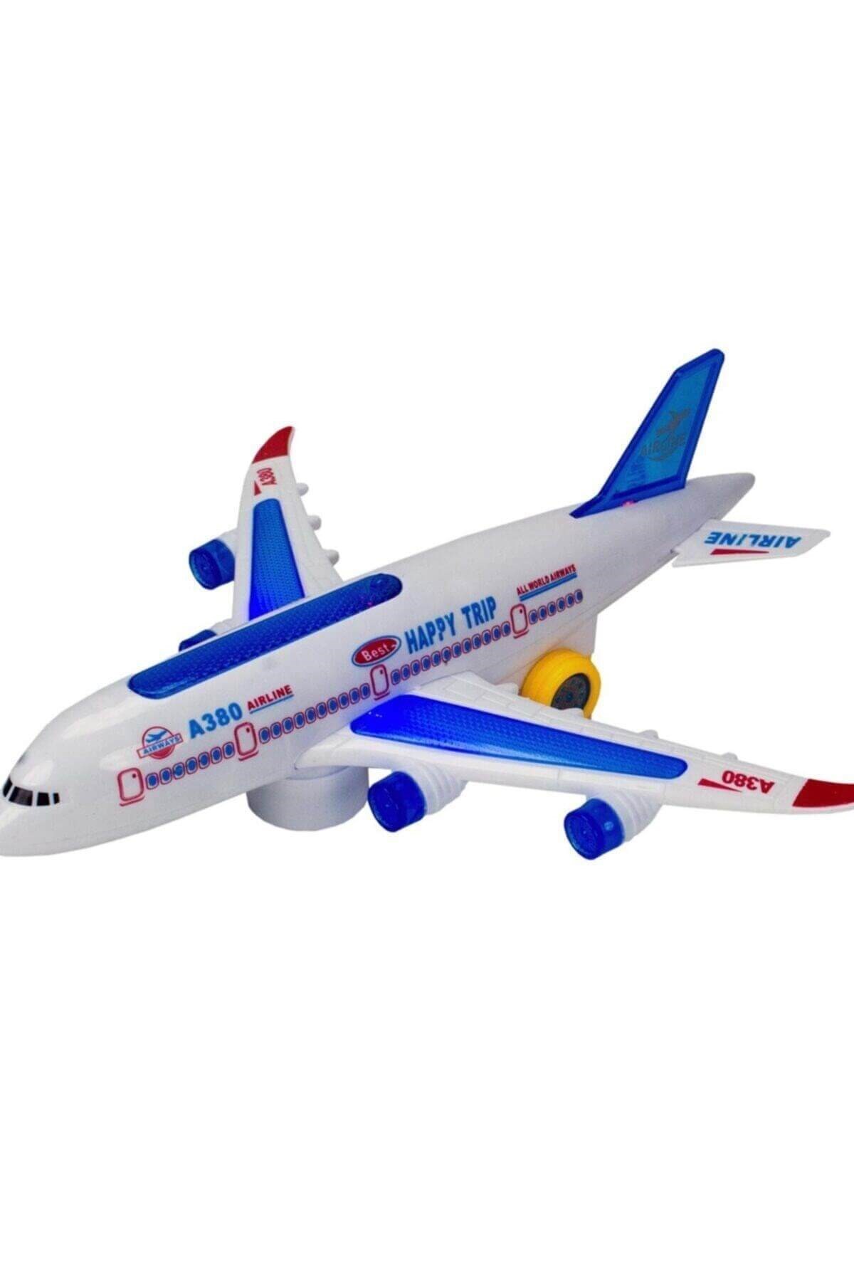 A380 Yolcu Uçağı Pilli-Sesli IŞIKLI