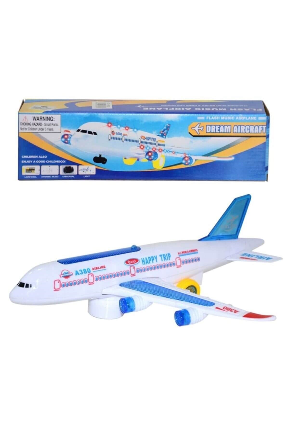 A380 Yolcu Uçağı Pilli-Sesli IŞIKLI