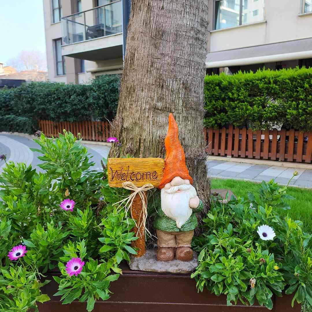 Welcome Cüce Heykeli Turuncu