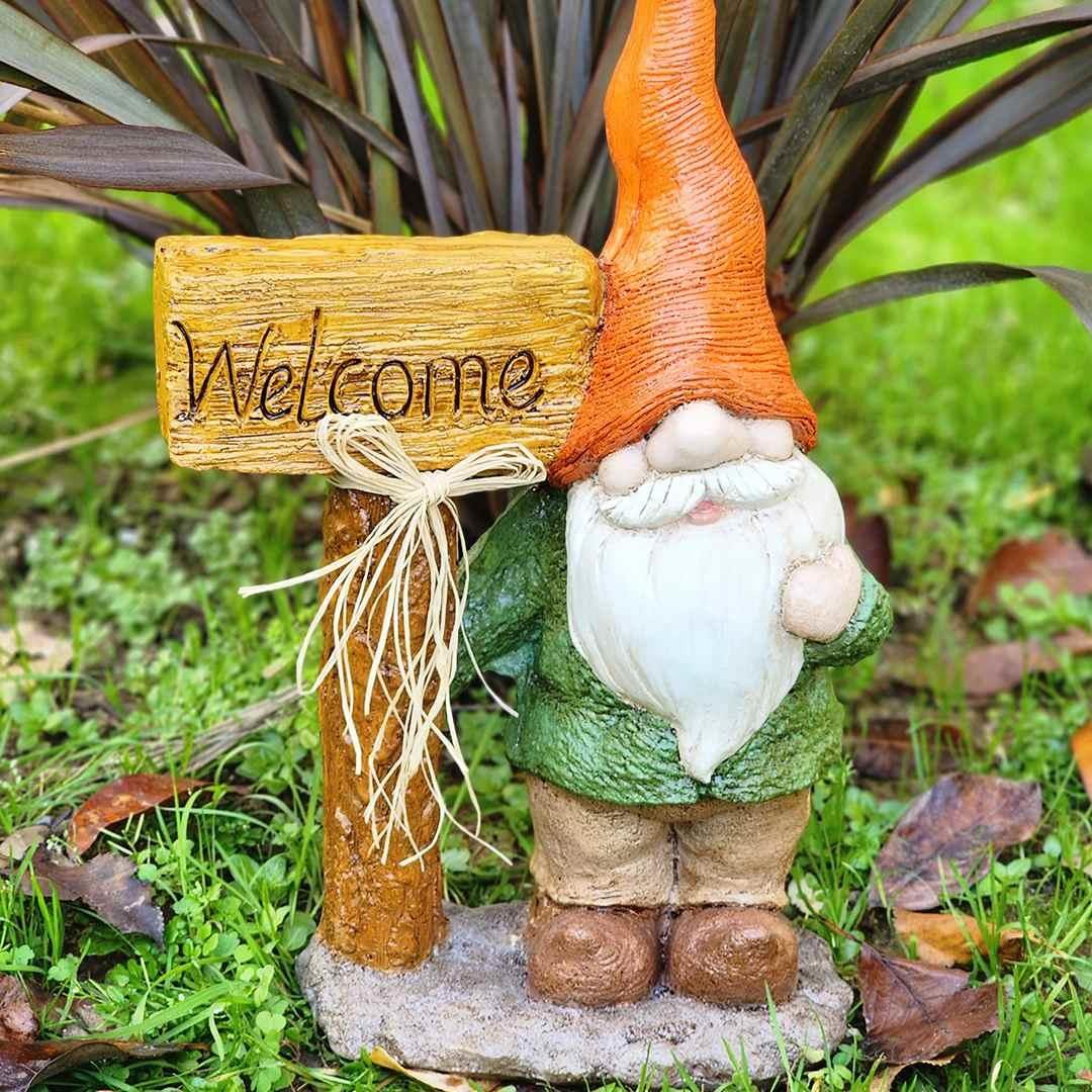 Welcome Cüce Heykeli Turuncu