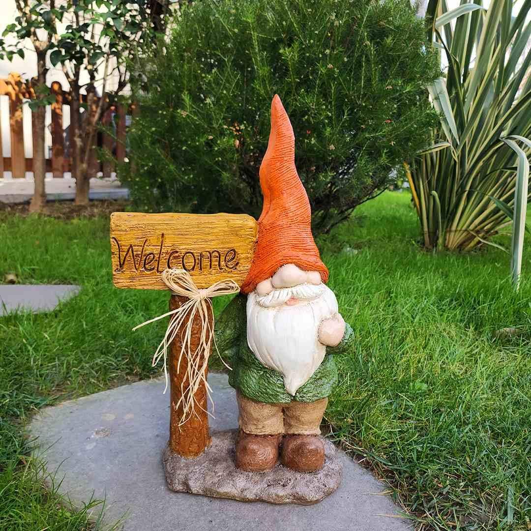 Welcome Cüce Heykeli Turuncu