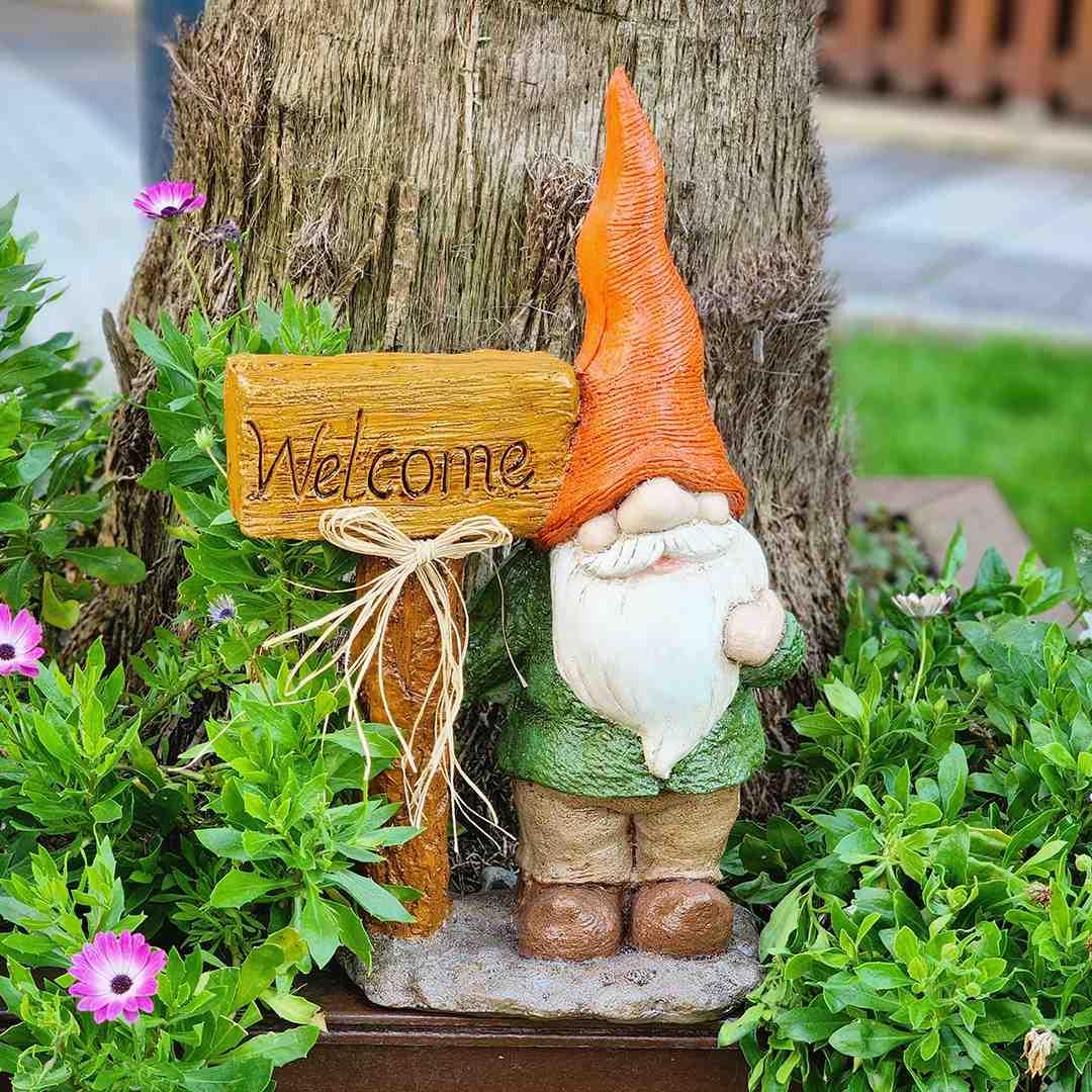 Welcome Cüce Heykeli Turuncu