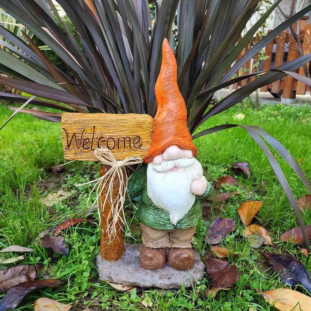 Welcome Cüce Heykeli Turuncu