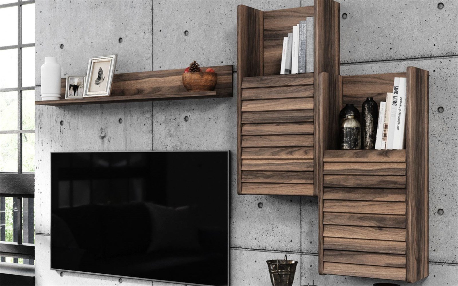 tv üniteleriSETAŞSETAŞCorsa Ceviz Tv Ünitesi