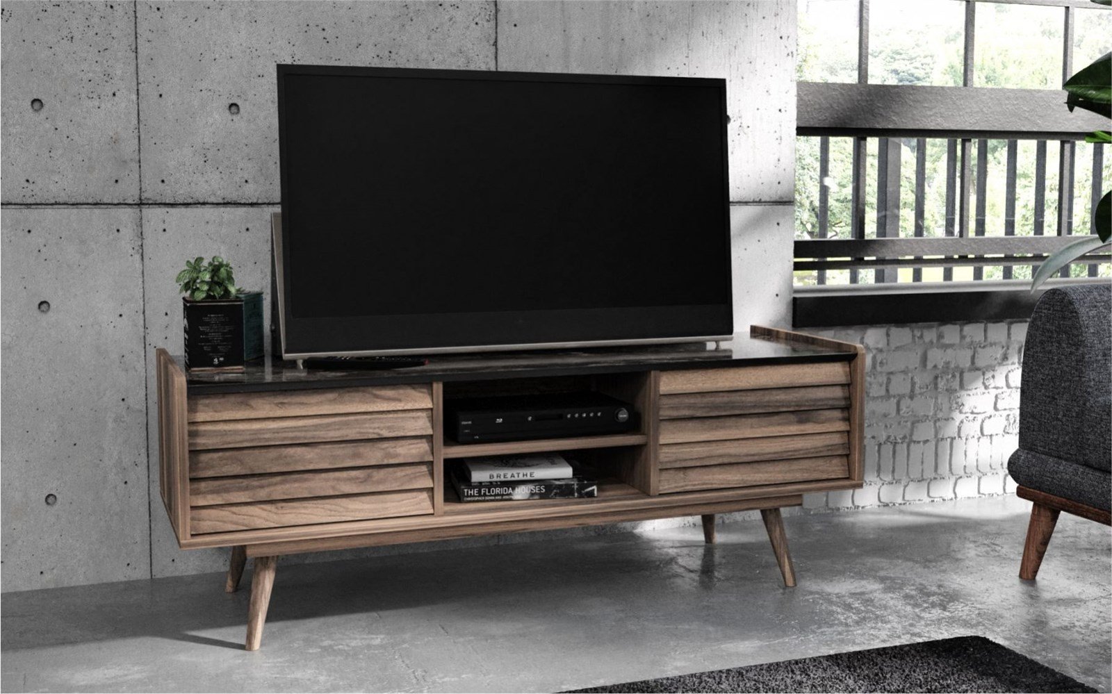 tv üniteleriSETAŞSETAŞCorsa Ceviz Tv Ünitesi