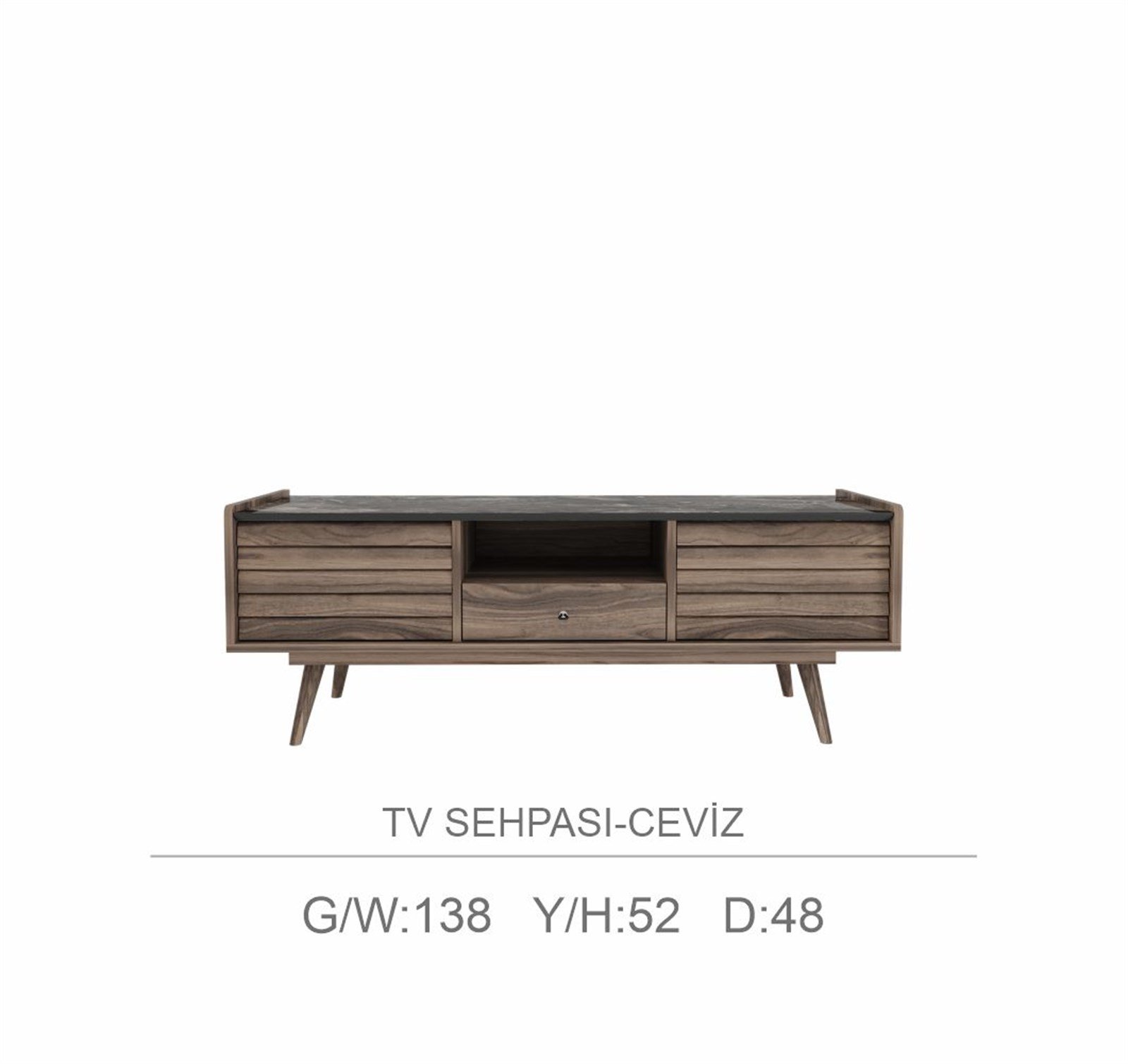 tv üniteleriSETAŞSETAŞCorsa Ceviz Tv Ünitesi