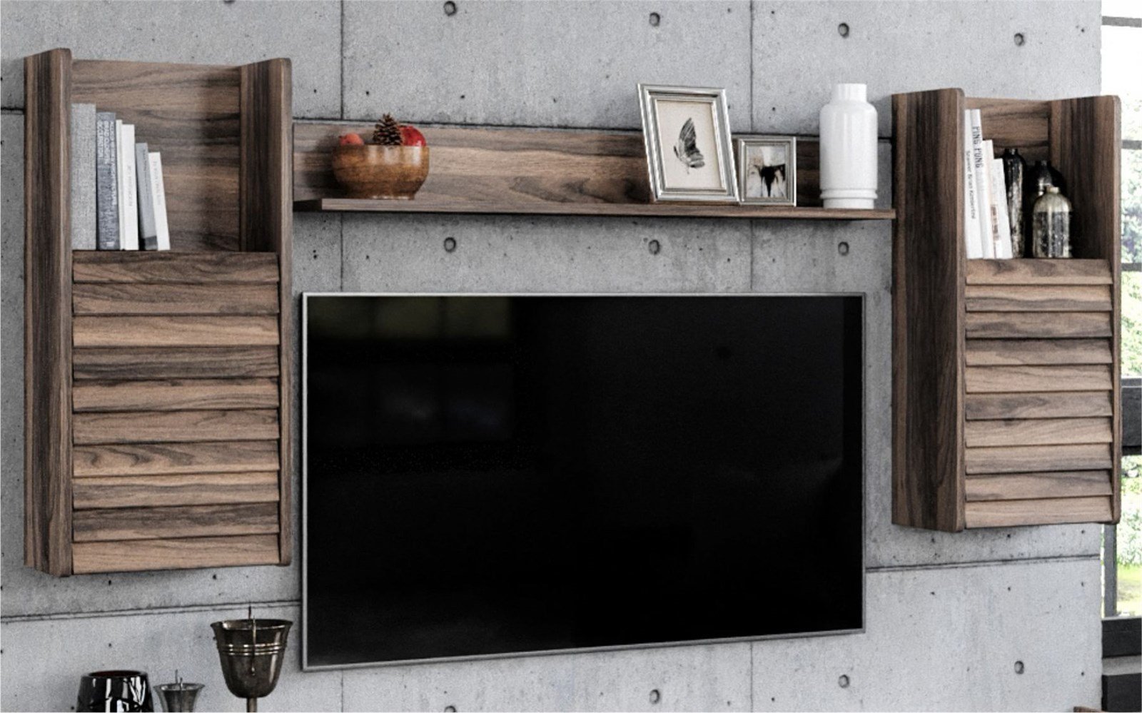 tv üniteleriSETAŞSETAŞCorsa Ceviz Tv Ünitesi