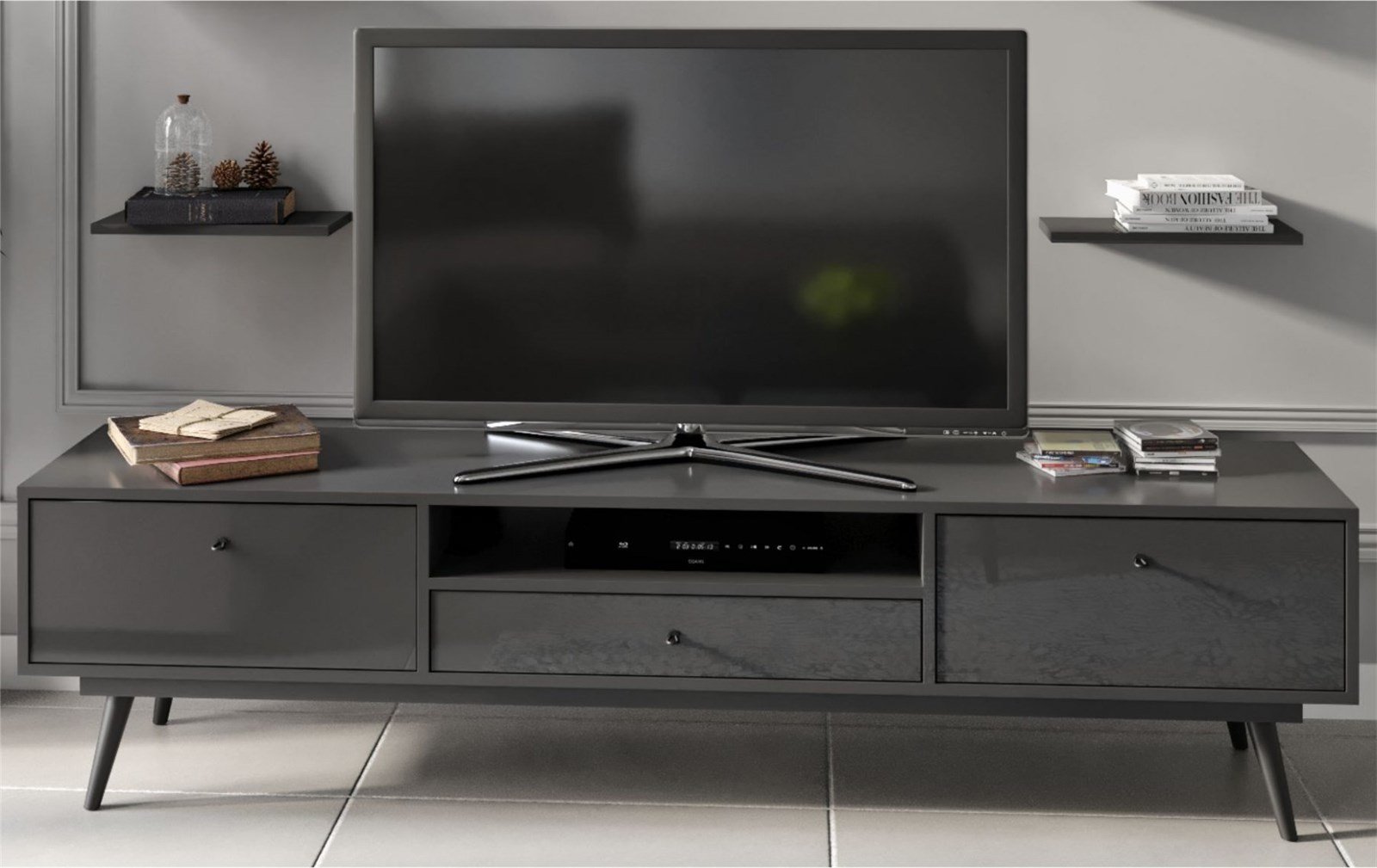 tv üniteleriSETAŞSETAŞFlexiroom Antrasit Tv Ünitesi