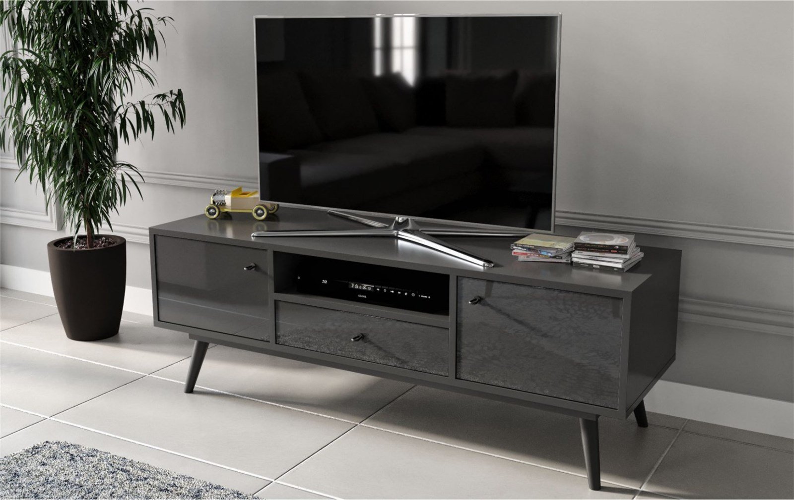 tv üniteleriSETAŞSETAŞFlexiroom Antrasit Tv Ünitesi